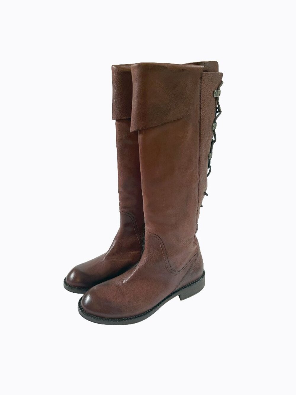Materia Prima Goffredo Fantini Leather Riding Boots 39 8.5 Vintage Italy Western